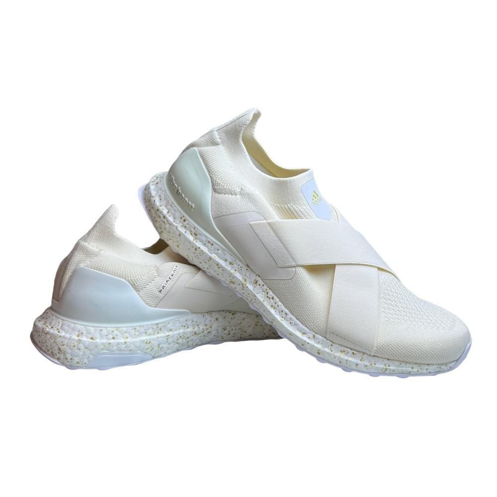 Adidas Ultraboost Slip On DNA Cream White Gold Sneaker Athleisure Women's 9
